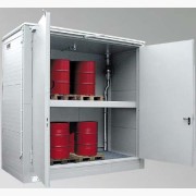 Brandschutzcontainer Innenmaße B x T x H 3000 x 1300 x 1250 mm